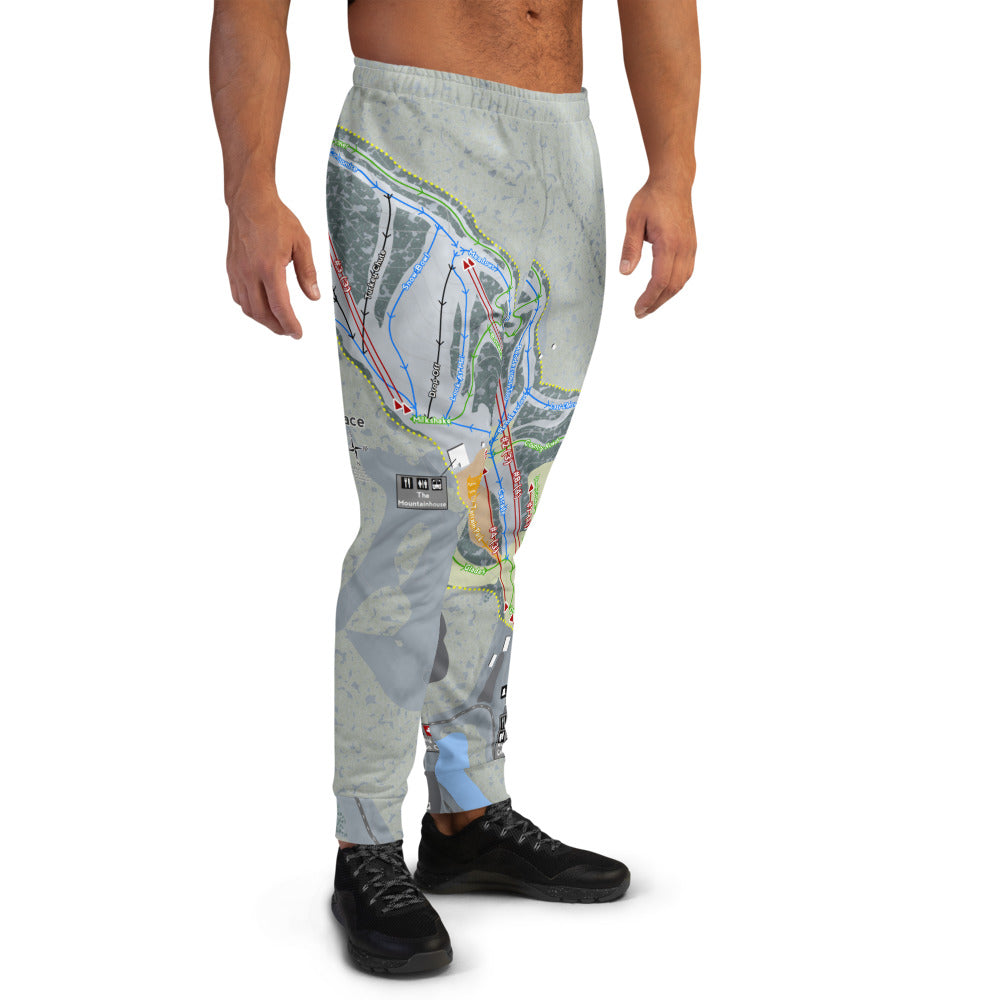 Winterplace, West Virginia Ski Trail Map Men's Mid-Layer - Powderaddicts