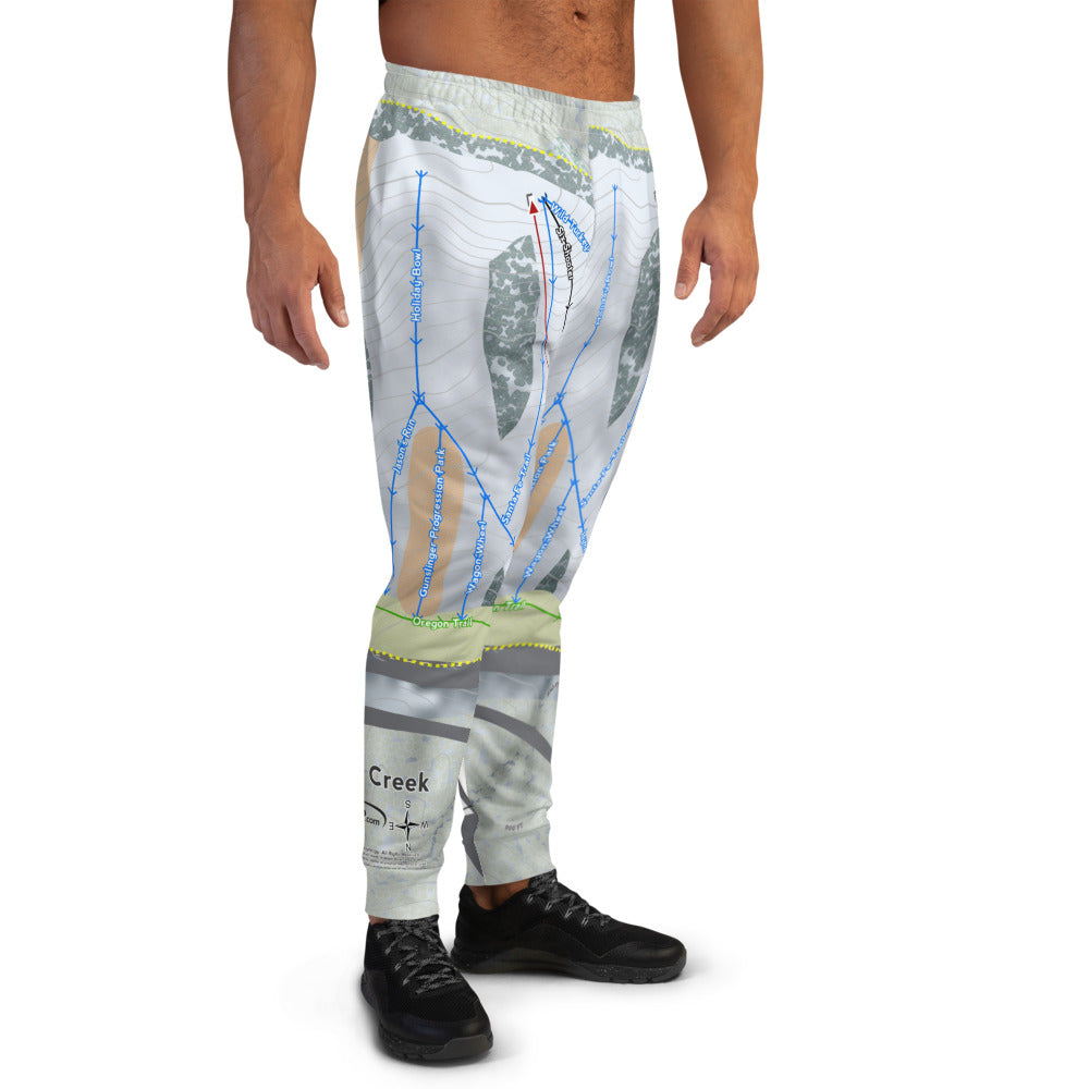 Snow Creek, Missouri Ski Trail Map Men's Mid-Layer - Powderaddicts