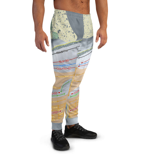 The Rock Snowpark, Wisconsin Ski Trail Map Men's Mid-Layer - Powderaddicts