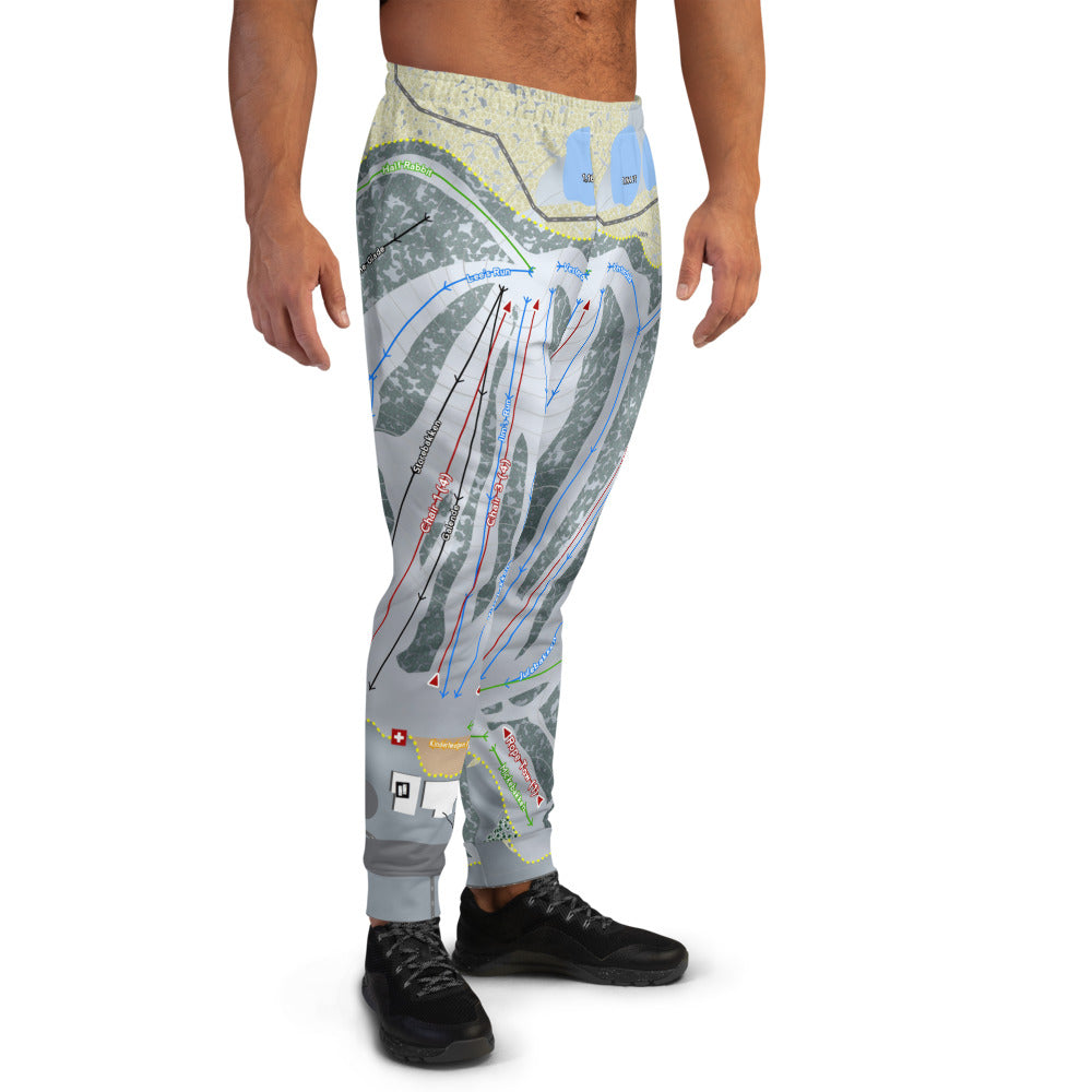 Trollhaugen, Wisconsin Ski Trail Map Men's Mid-Layer - Powderaddicts