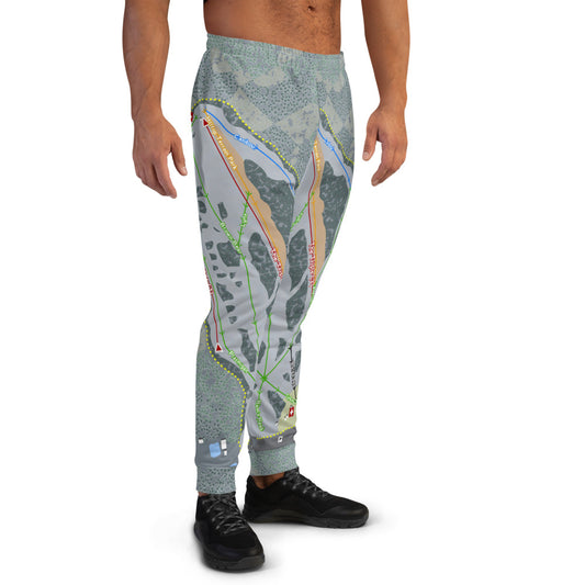 Hilltop, Alaska Ski Trail Map Men's Mid-Layer - Powderaddicts