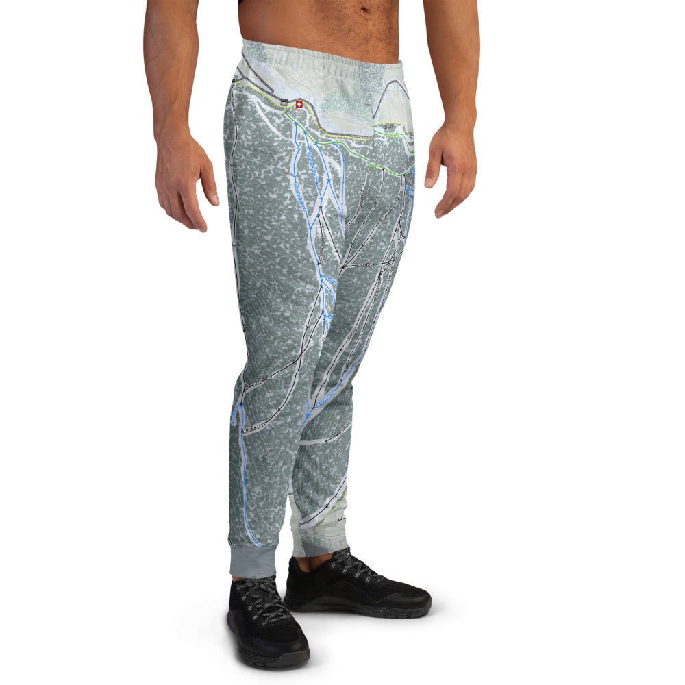 Moose Mountain, Alaska Ski Trail Map Men's Mid-Layer - Powderaddicts