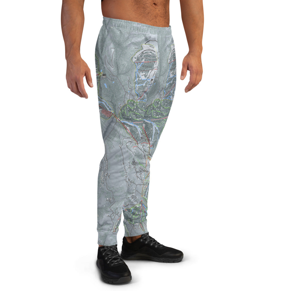 Big Sky Combo, Montana Ski Trail Map Men's Mid-Layer - Powderaddicts