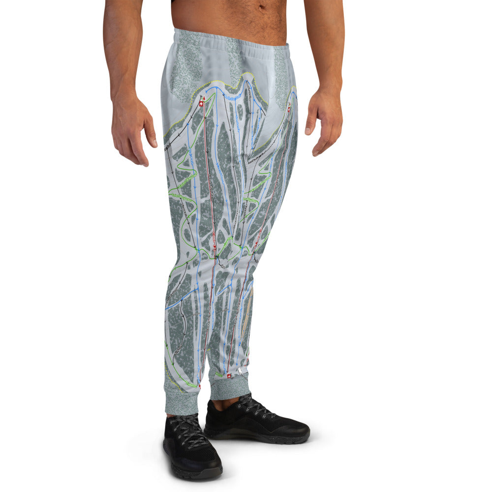 Teton Pass, Montana Ski Trail Map Men's Mid-Layer - Powderaddicts