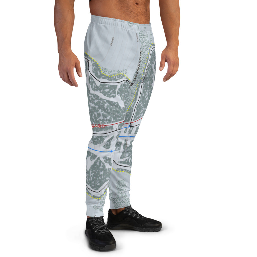 Cottonwood Butte, Idaho Ski Trail Map Men's Mid-Layer - Powderaddicts