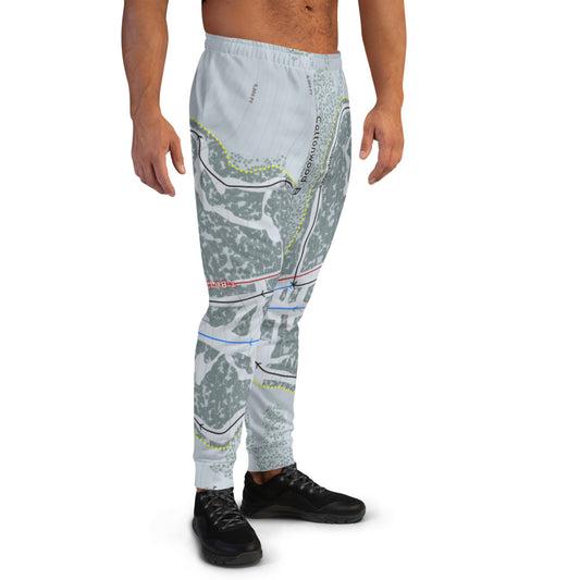 Cottonwood Butte, Idaho Ski Trail Map Men's Mid-Layer - Powderaddicts