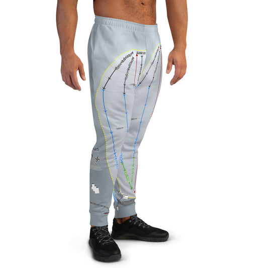 Rotarun, Idaho Ski Trail Map Men's Mid-Layer - Powderaddicts