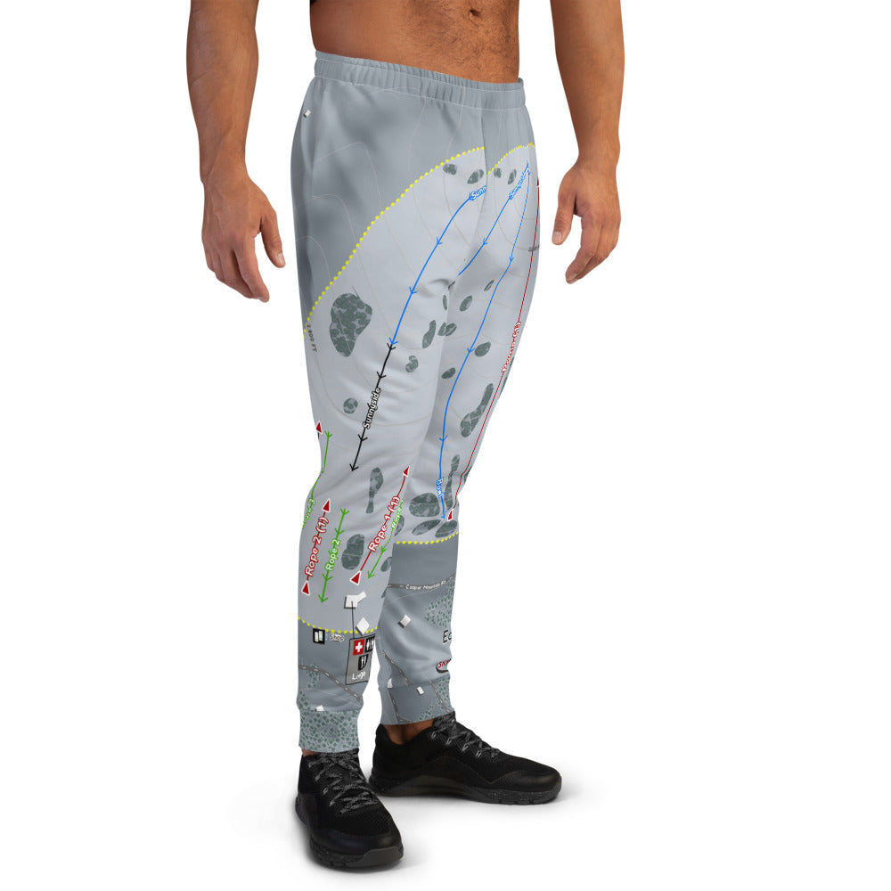 Echo Valley, Washington Ski Trail Map Men's Mid-Layer - Powderaddicts
