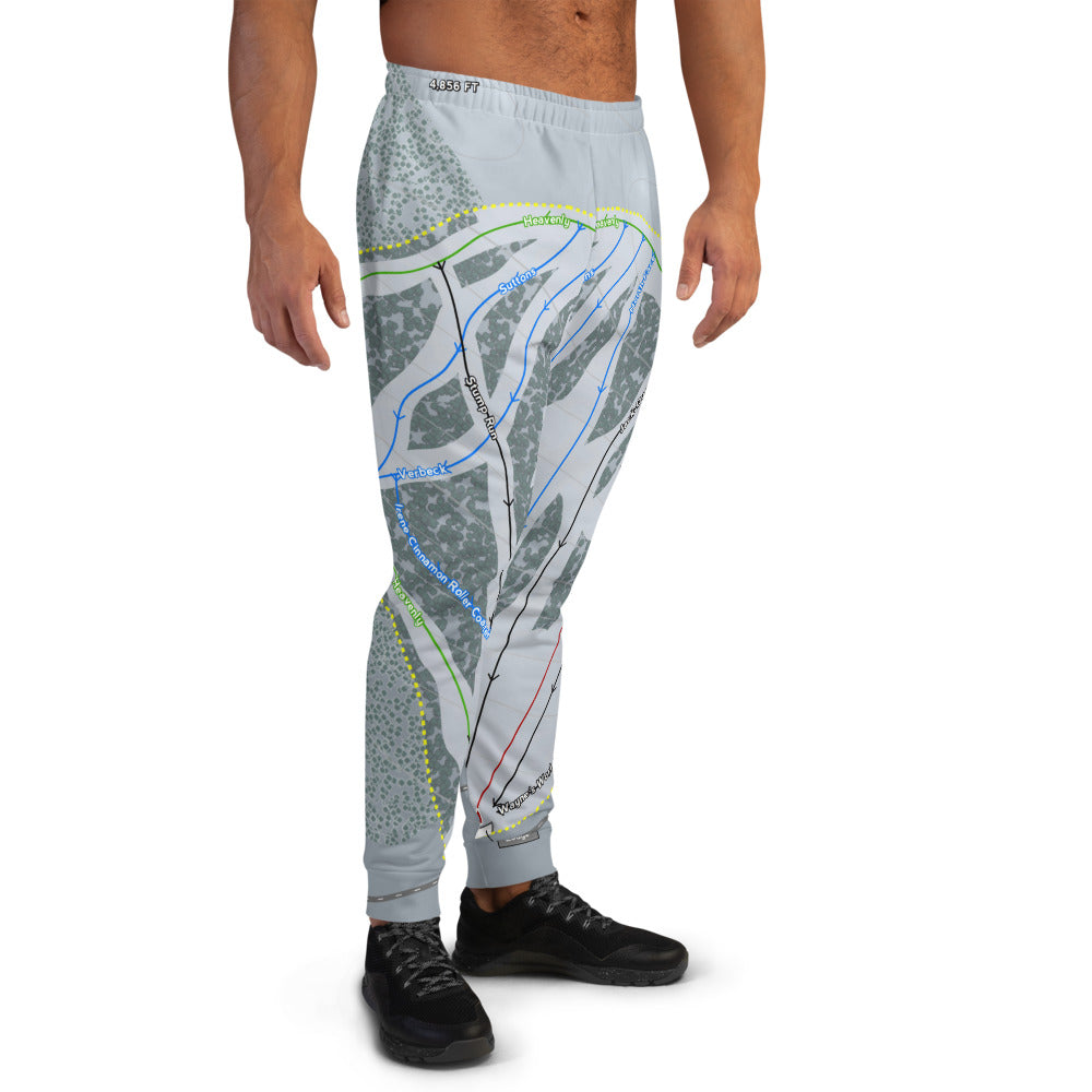 Sitzmark, Washington Ski Trail Map Men's Mid-Layer - Powderaddicts