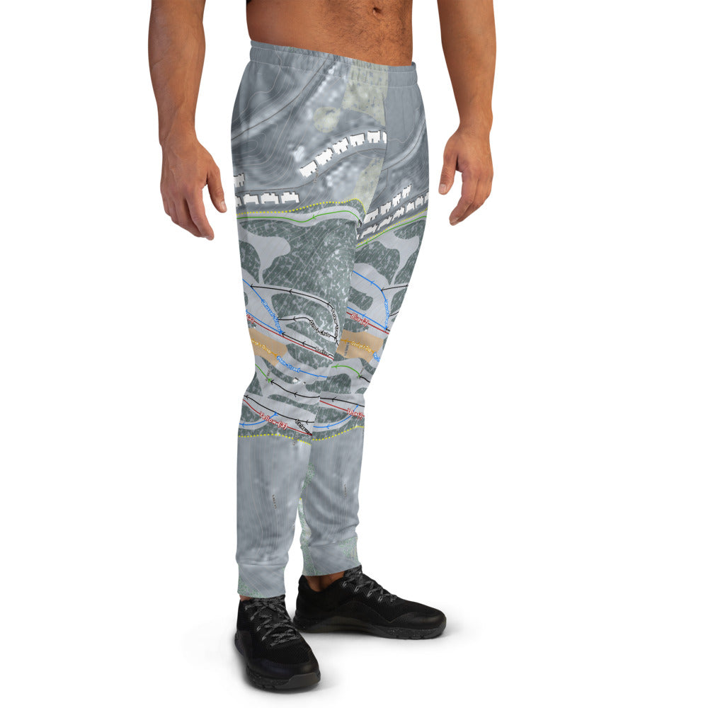 Bousquet, Massachusetts Ski Trail Map Men's Mid-Layer - Powderaddicts