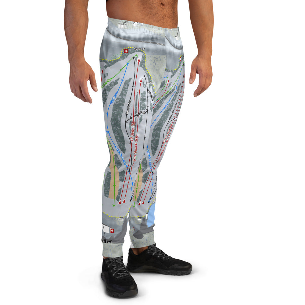 Mount Peter, New York Ski Trail Map Men's Mid-Layer - Powderaddicts