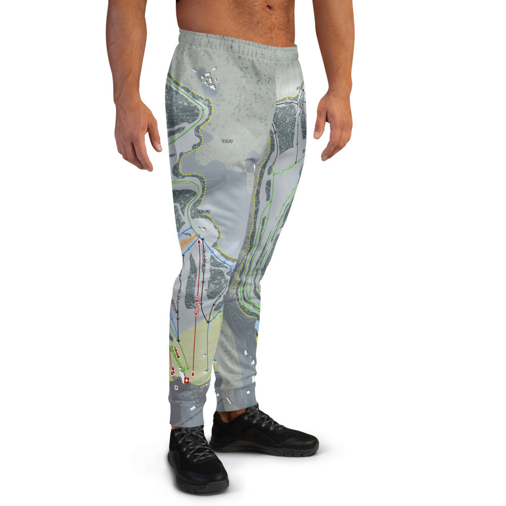 Thunder Ridge, New York Ski Trail Map Men's Mid-Layer - Powderaddicts