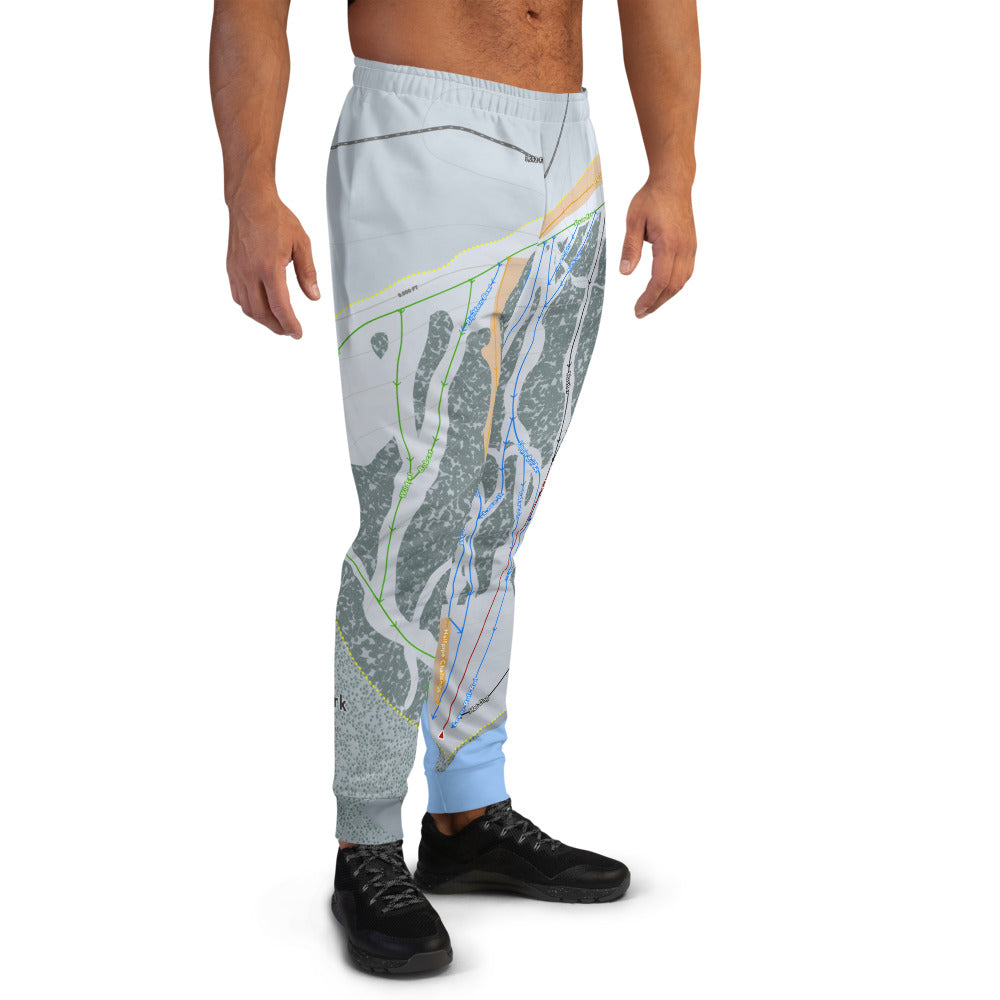 Meadowlark, Wyoming Ski Trail Map Men's Mid-Layer - Powderaddicts