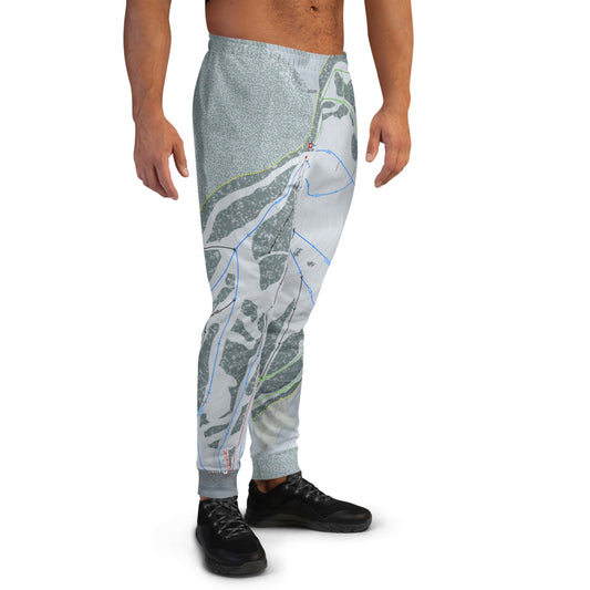 Pine Creek, Wyoming Ski Trail Map Men's Mid-Layer - Powderaddicts