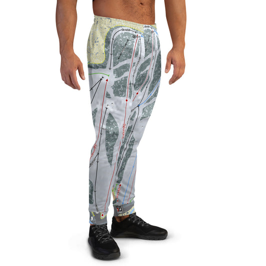 Marquette Mountain, Michigan Ski Trail Map Men's Mid-Layer - Powderaddicts