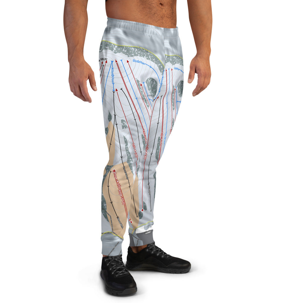 Mt Holly, Michigan Ski Trail Map Men's Mid-Layer - Powderaddicts