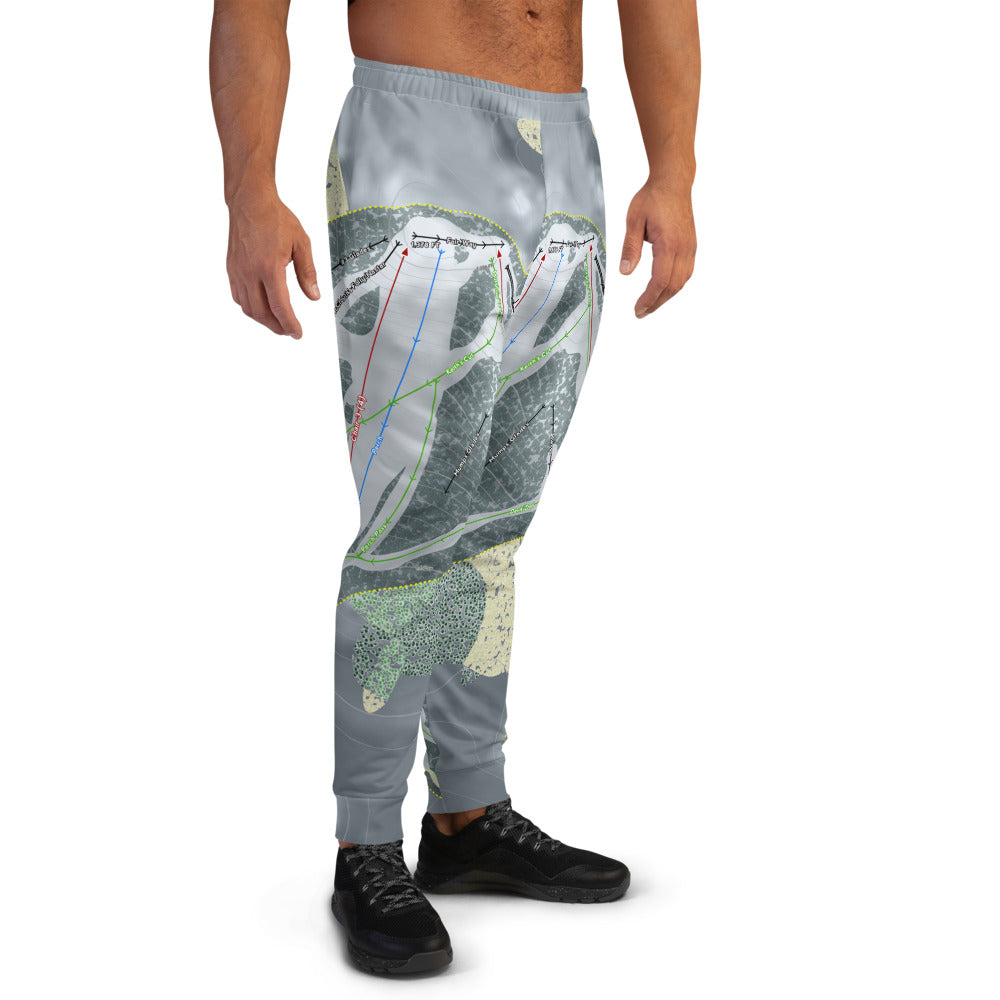 Otsego, Michigan Ski Trail Map Men's Mid-Layer - Powderaddicts