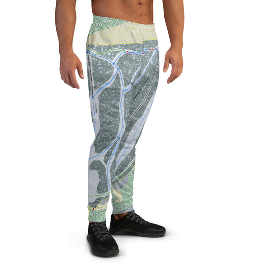 Porcupine Mountains, Michigan Ski Trail Map Men's Mid-Layer - Powderaddicts