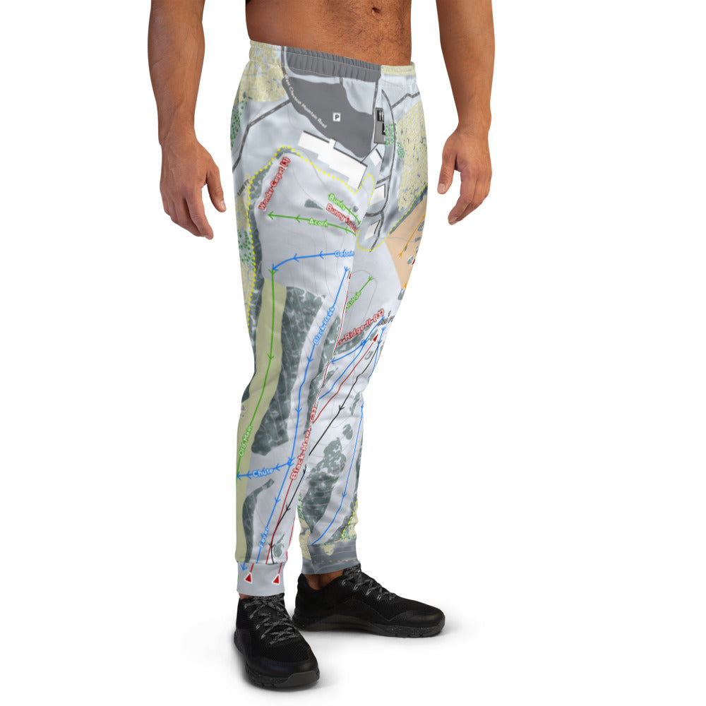 Chestnut Mountain, Illinois Ski Trail Map Men's Mid-Layer - Powderaddicts