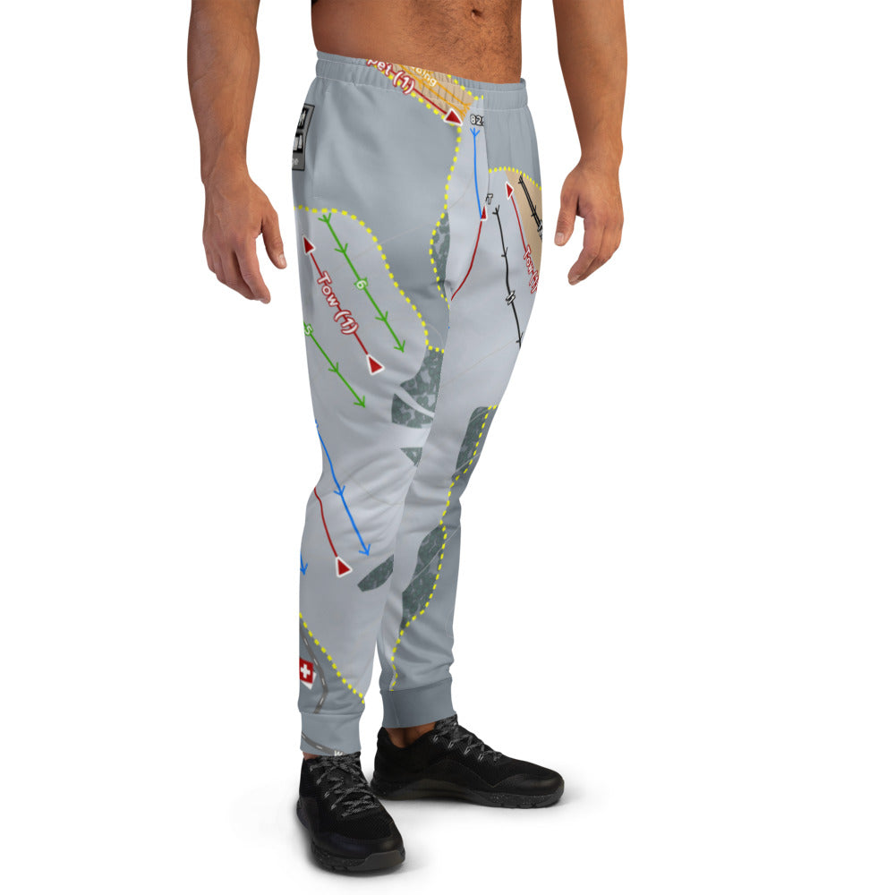 Villa Olivia, Illinois Ski Trail Map Men's Mid-Layer - Powderaddicts