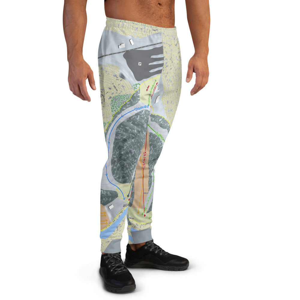 Paoli Peaks, Indiana Ski Trail Map Men's Mid-Layer - Powderaddicts