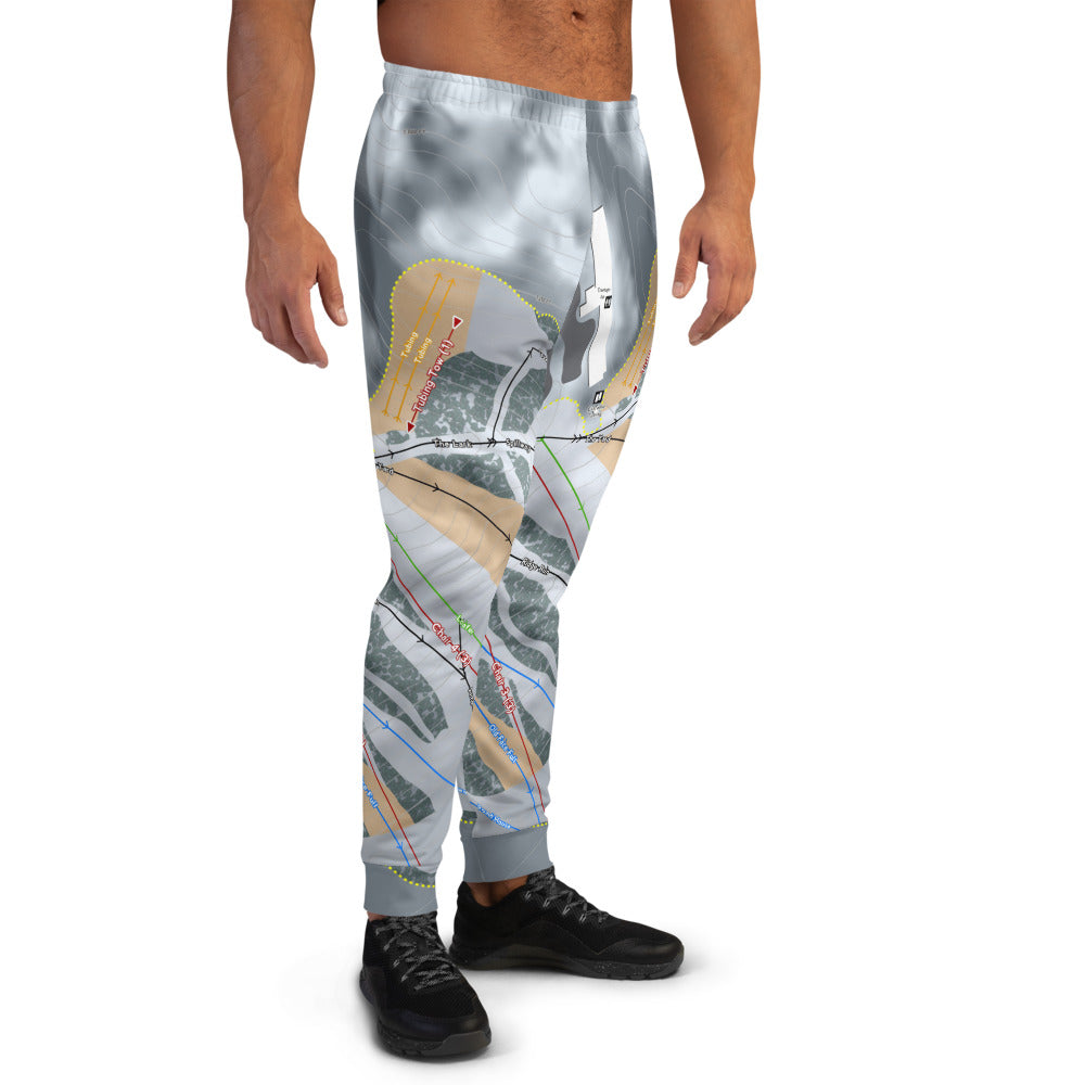Treetops, Michigan Ski Trail Map Men's Mid-Layer - Powderaddicts