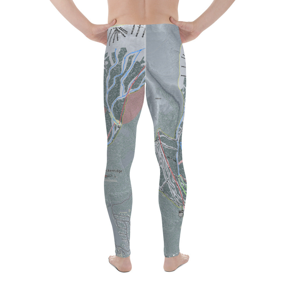Breckenridge, Colorado Ski Trail Map - Men&#39;s Base Layer Bottoms - Powderaddicts
