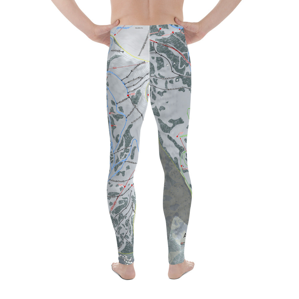 Alta, Utah Ski Trail Map - Men&#39;s Base Layer Bottoms - Powderaddicts