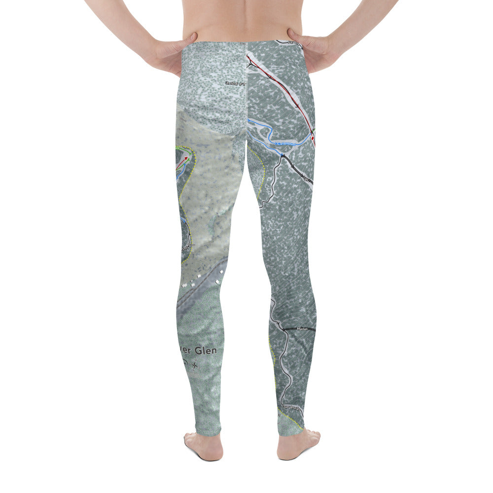 Mad River Glen, Vermont Ski Trail Map - Men&#39;s Base Layer Bottoms - Powderaddicts