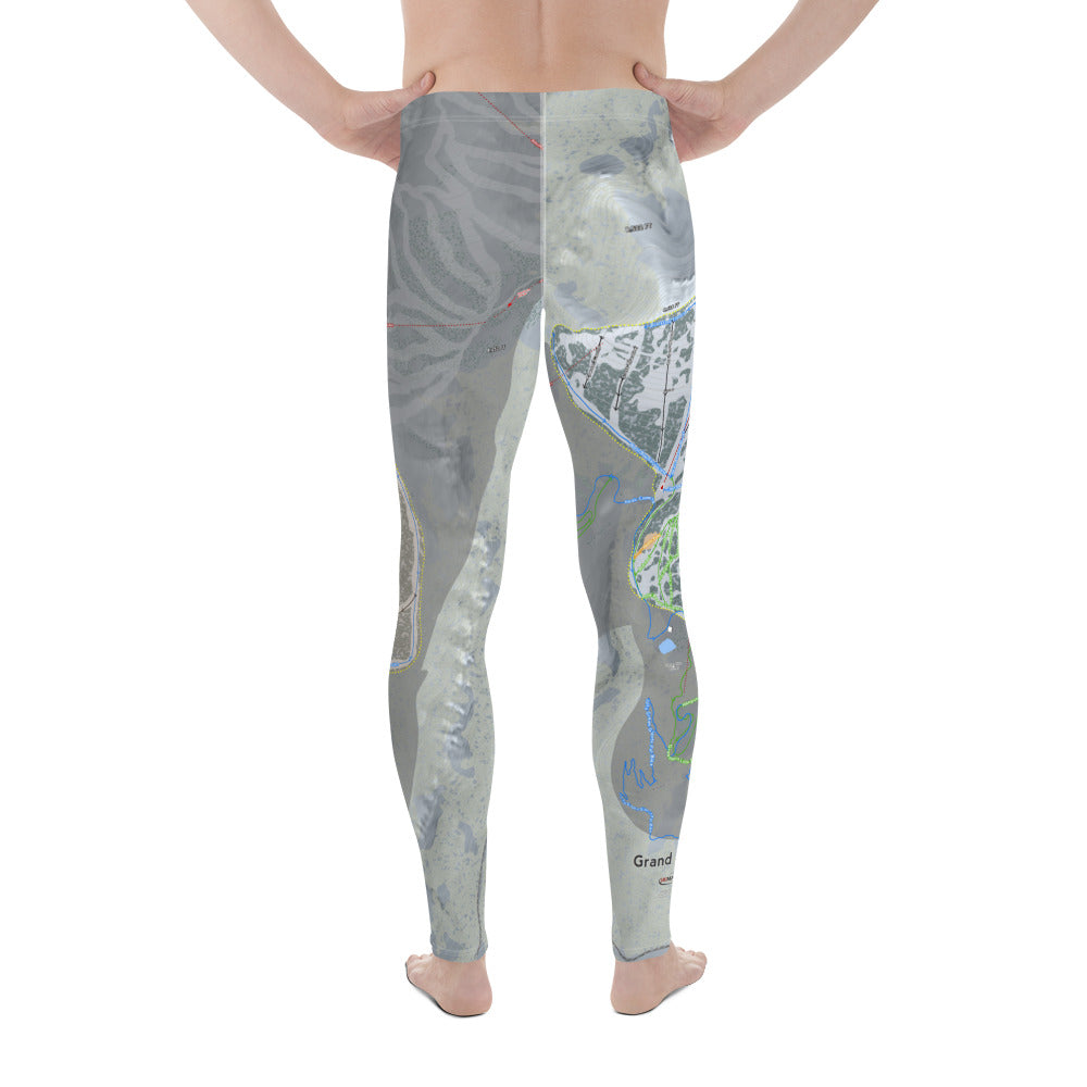 Grand Targhee, Wyoming Ski Trail Map - Men's Base Layer Bottoms - Powderaddicts