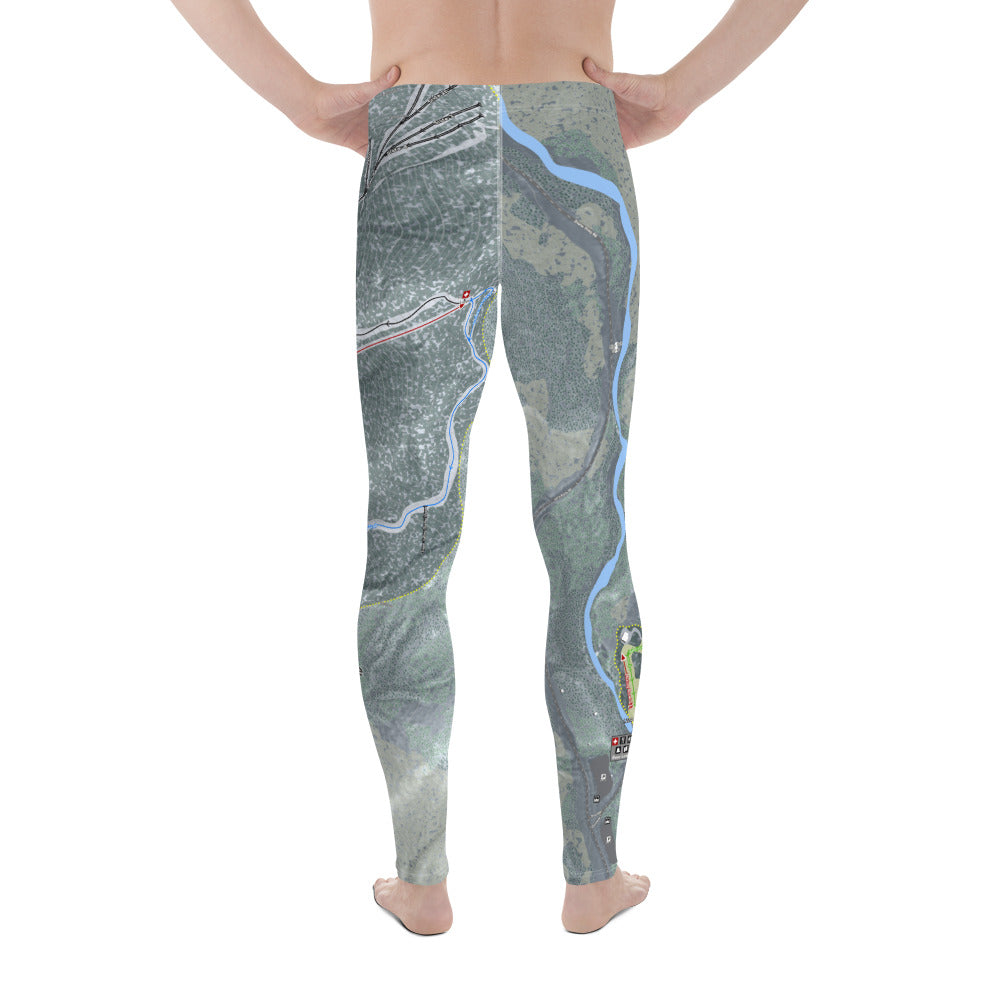 Whiteface, New York Ski Trail Map - Men&#39;s Base Layer Bottoms - Powderaddicts