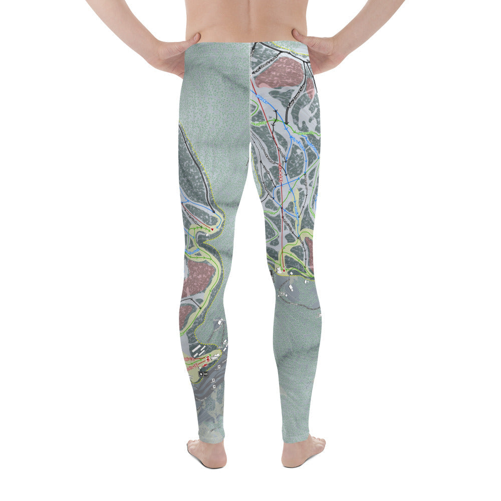 Taos, New Mexico Ski Trail Map - Men's Base Layer Bottoms - Powderaddicts