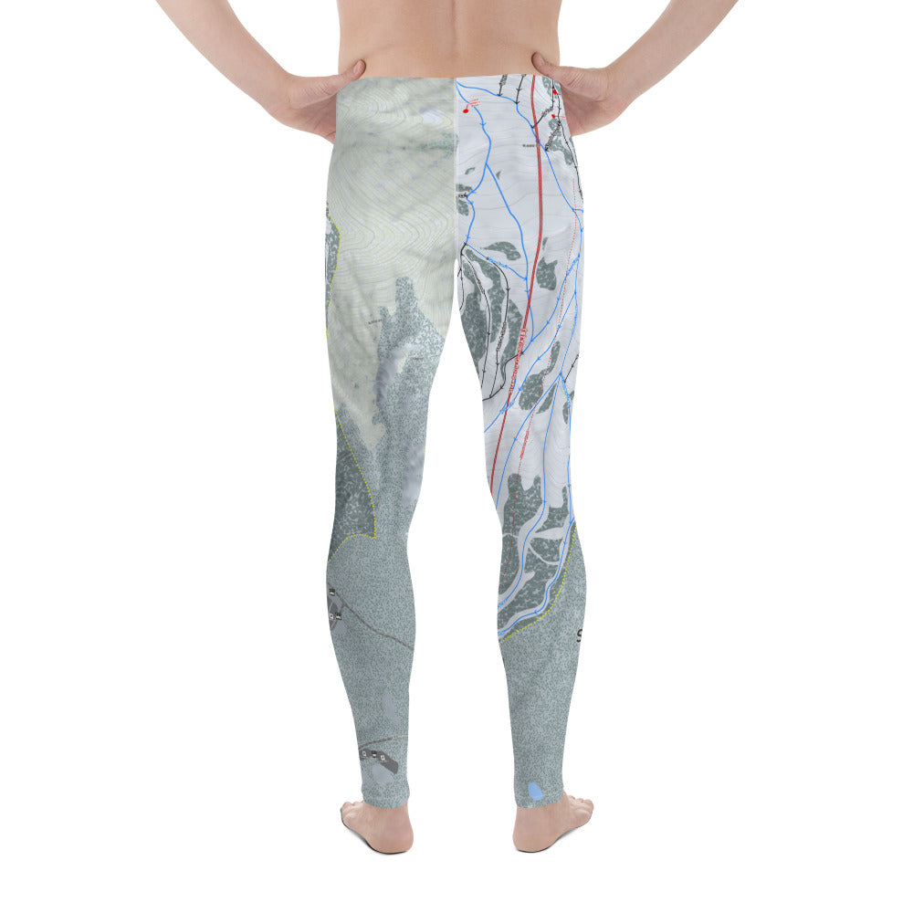 Snowbasin, Utah Ski Trail Map - Men&#39;s Base Layer Bottoms - Powderaddicts