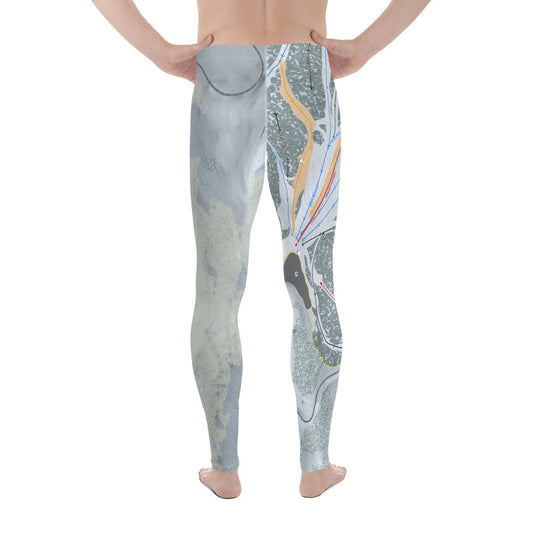 Mt. Rose, Nevada Ski Trail Map - Men's Base Layer Bottoms - Powderaddicts
