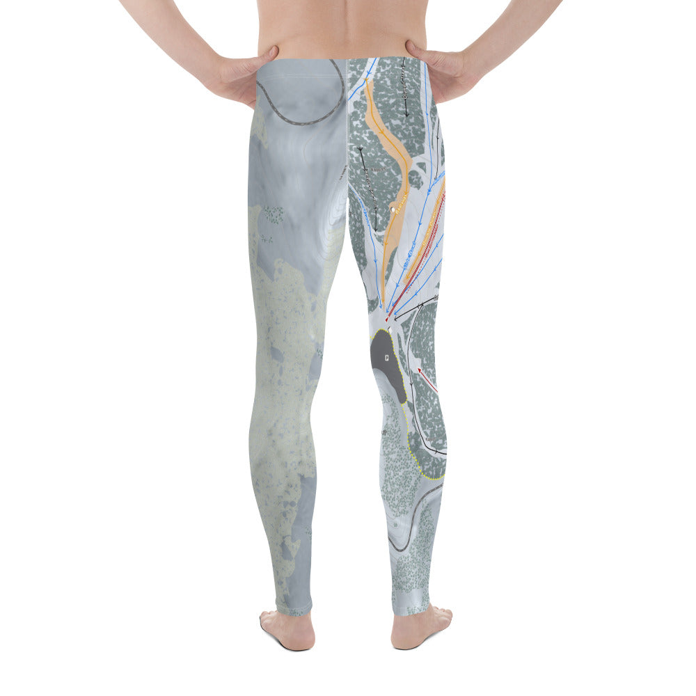Mt. Rose, Nevada Ski Trail Map - Men's Base Layer Bottoms - Powderaddicts