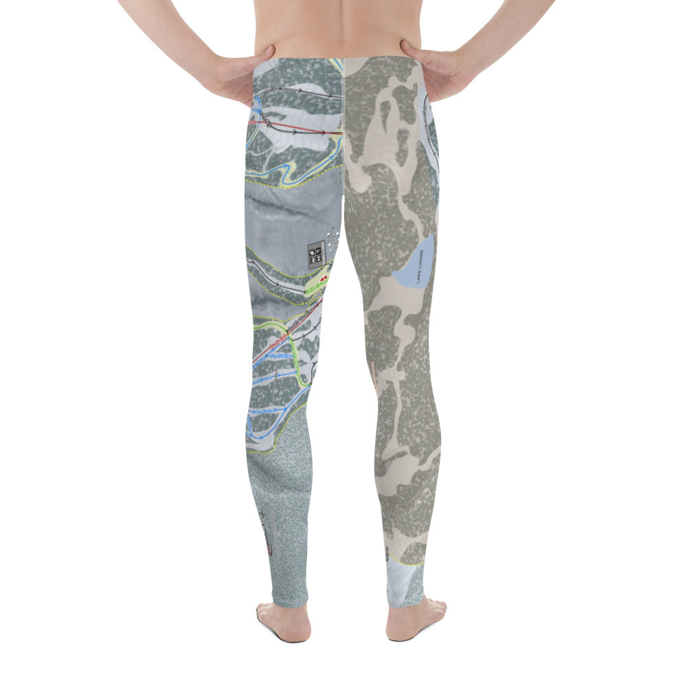 Homewood Resort, California Ski Trail Map - Men's Base Layer Bottoms - Powderaddicts