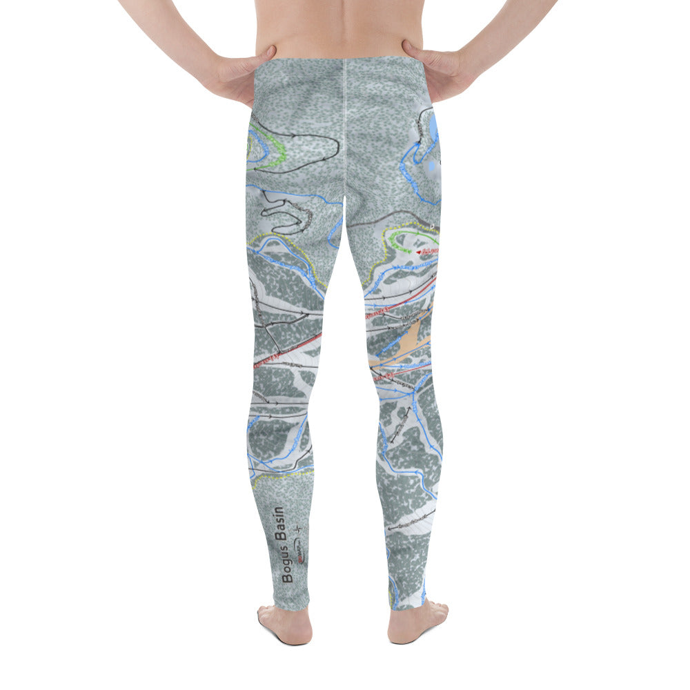 Bogus Basin, Idaho Ski Trail Map - Men&#39;s Base Layer Bottoms - Powderaddicts