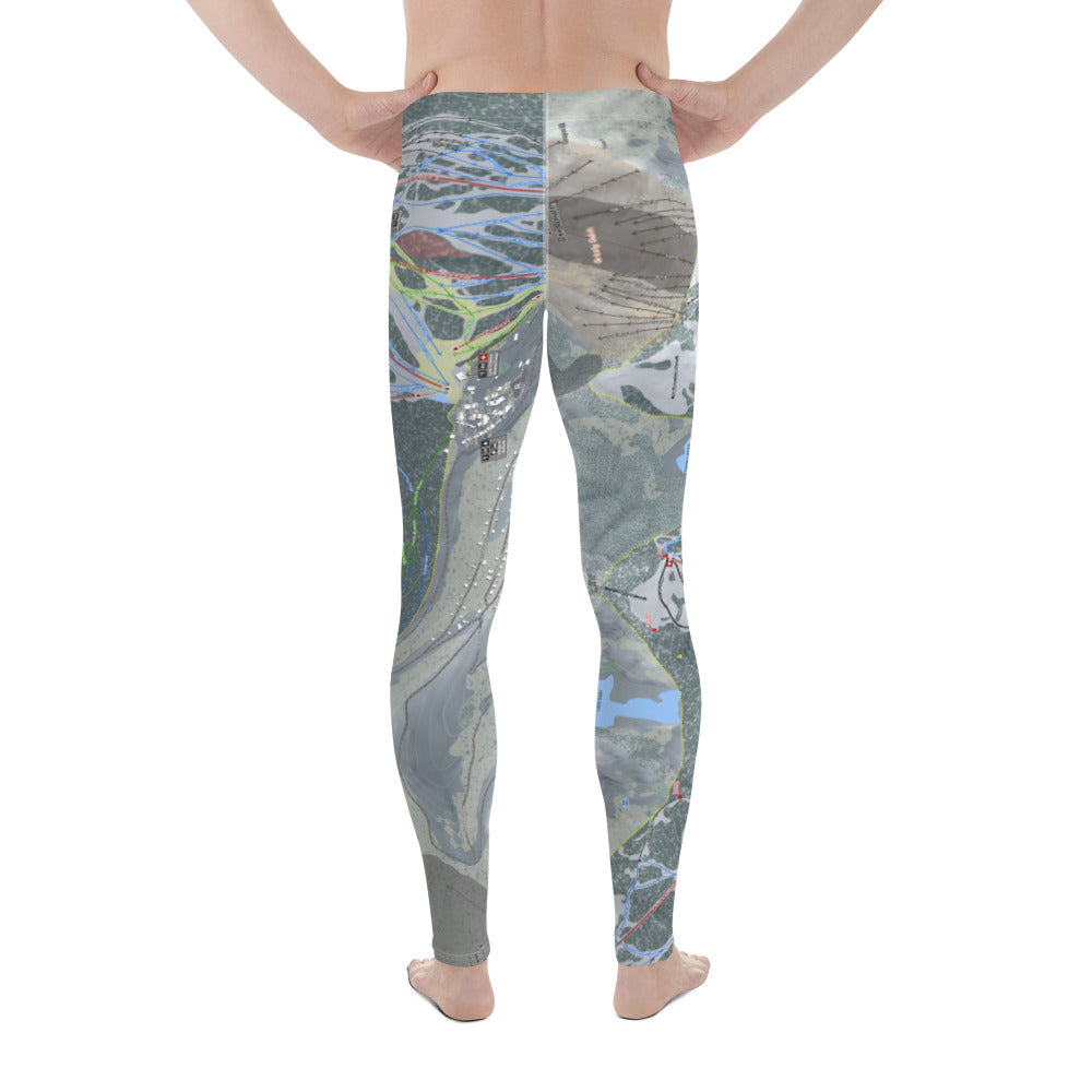 Big Cottonwood Canyon, Utah Ski Trail Map - Men&#39;s Base Layer Bottoms - Powderaddicts