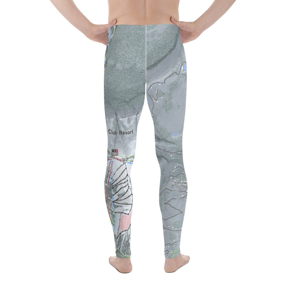 Yellowstone Club, Montana Ski Trail Map - Men&#39;s Base Layer Bottoms - Powderaddicts