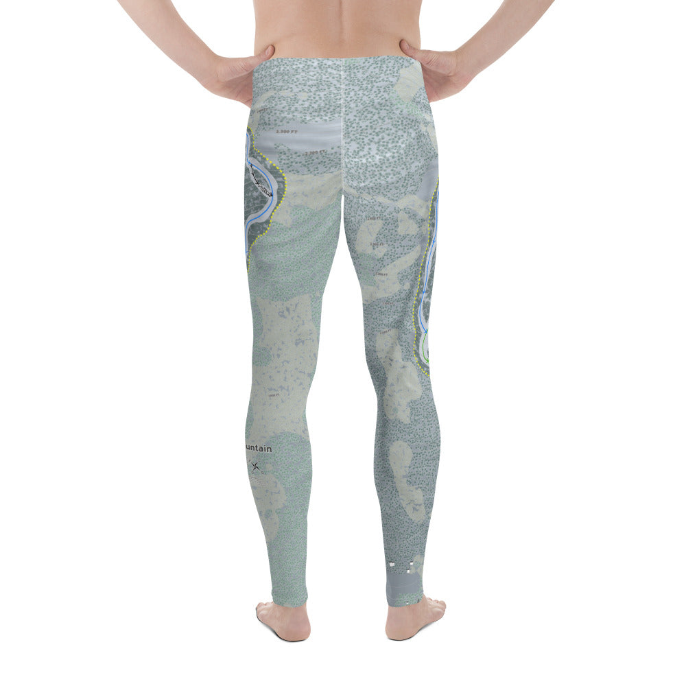 Magic Mountain, Vermont Ski Trail Map - Men&#39;s Base Layer Bottoms - Powderaddicts