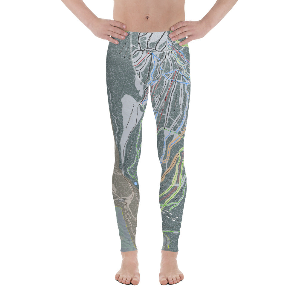 Sugarloaf, Maine Ski Trail Map - Men&#39;s Base Layer Bottoms - Powderaddicts