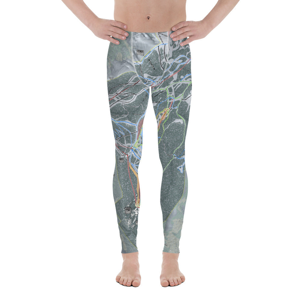 Telluride, Colorado Ski Trail Map - Men's Base Layer Bottoms - Powderaddicts