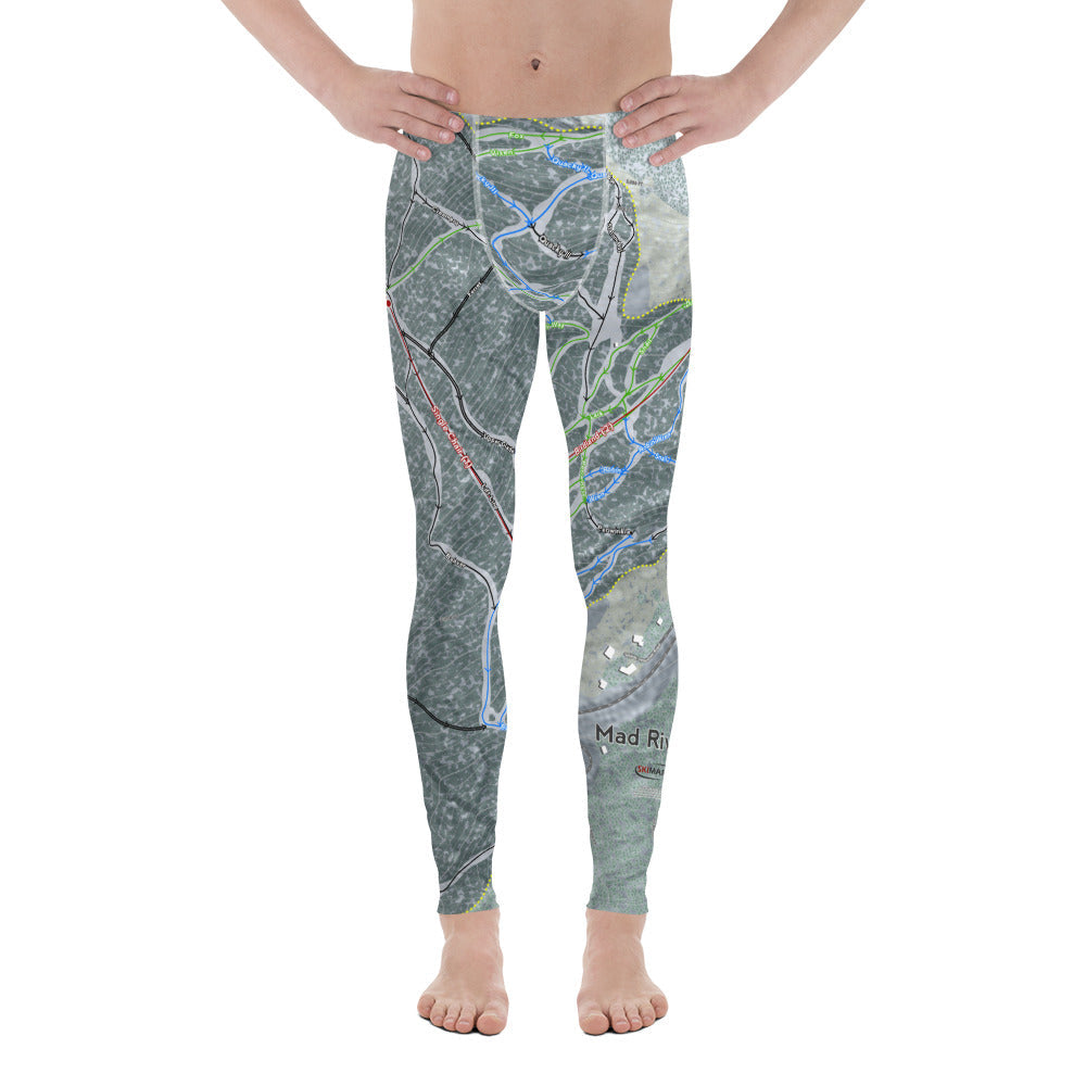 Mad River Glen, Vermont Ski Trail Map - Men&#39;s Base Layer Bottoms - Powderaddicts