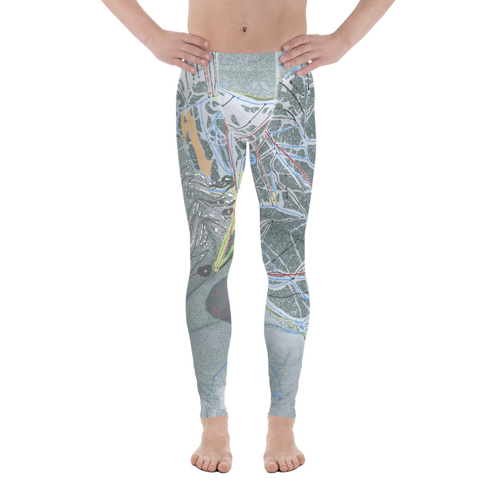 Schweitzer, Idaho Ski Trail Map - Men's Base Layer Bottoms - Powderaddicts