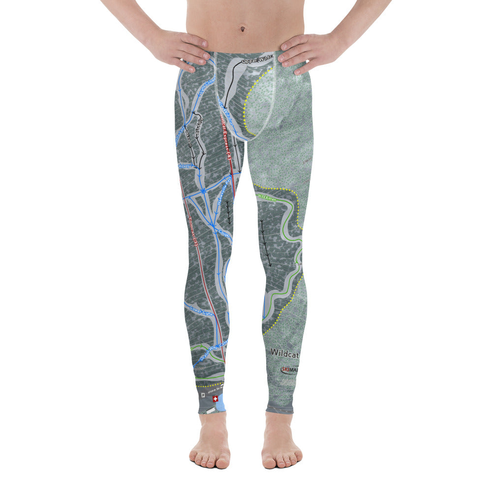 Wildcat Mountain, New Hampshire Ski Trail Map - Men&#39;s Base Layer Bottoms - Powderaddicts