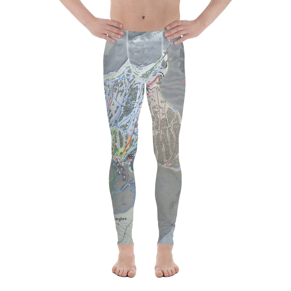 Grand Targhee, Wyoming Ski Trail Map - Men's Base Layer Bottoms - Powderaddicts