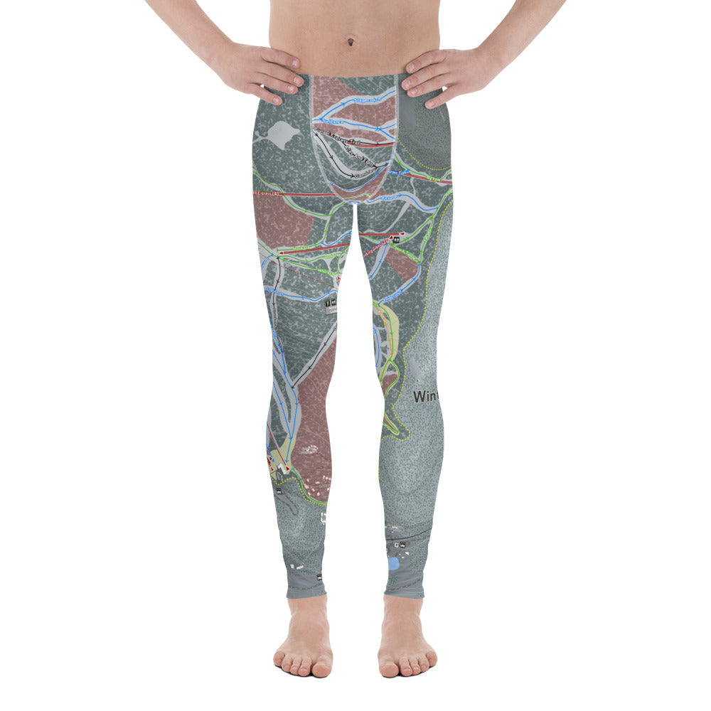 Winter Park, Colorado Ski Trail Map - Men's Base Layer Bottoms - Powderaddicts
