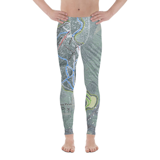 Shawnee Peak, Maine Ski Trail Map - Men's Base Layer Bottoms - Powderaddicts