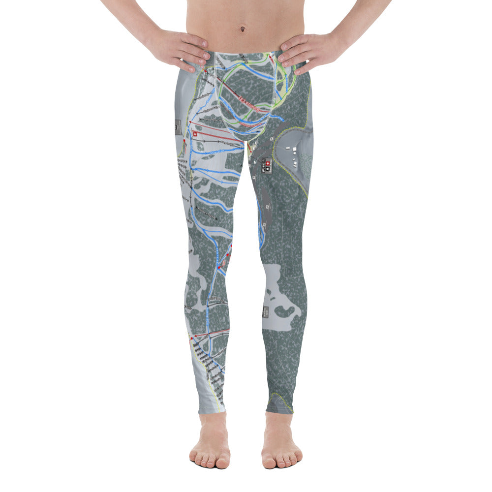 Wolf Creek, Colorado Ski Trail Map - Men's Base Layer Bottoms - Powderaddicts