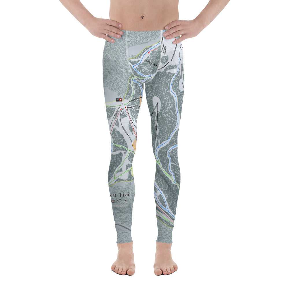 Lost Trail, Montana Ski Trail Map - Men&#39;s Base Layer Bottoms - Powderaddicts